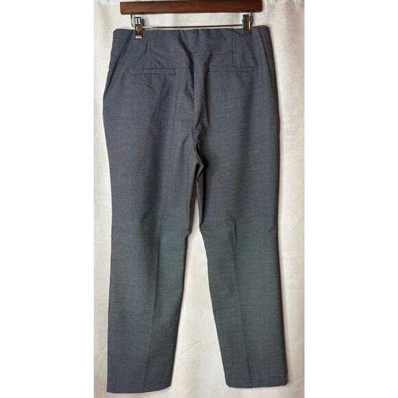 Nine West Gray Plaid Dress Pants Skinny w/ Side Zipper Size 12 - Picture 4 of 7
